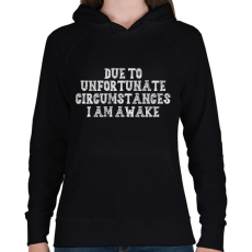 PRINTFASHION due to - Női kapucnis pulóver - Fekete