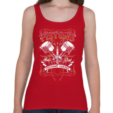 PRINTFASHION Dugattyúk - Női atléta - Cseresznyepiros