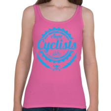 PRINTFASHION Dühös biciklis - Női atléta - Rózsaszín női trikó