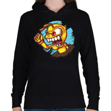 PRINTFASHION Dühös hangya - Női kapucnis pulóver - Fekete női pulóver, kardigán