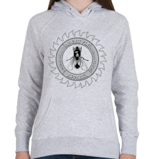 PRINTFASHION Dühös légy - Női kapucnis pulóver - Sport szürke