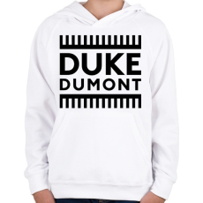 PRINTFASHION Duke Dumont - Gyerek kapucnis pulóver - Fehér