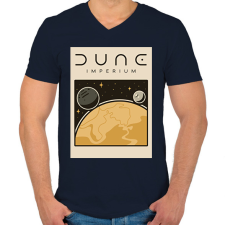 PRINTFASHION Dune: Imperium - Férfi V-nyakú póló - Sötétkék férfi póló