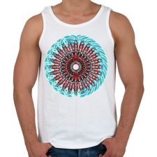 PRINTFASHION duo mandala - Férfi atléta - Fehér atléta, trikó