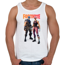 PRINTFASHION Duo Páros Fortnite - Férfi atléta - Fehér