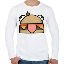 PRINTFASHION Durr Burger - Férfi hosszú ujjú póló - Fehér férfi póló