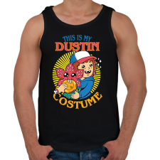 PRINTFASHION Dustin costume - Férfi atléta - Fekete atléta, trikó
