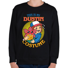 PRINTFASHION Dustin costume - Gyerek pulóver - Fekete