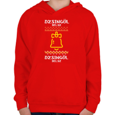 PRINTFASHION DZSINGÜL BELSZ - Gyerek kapucnis pulóver - Piros gyerek pulóver, kardigán