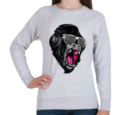 PRINTFASHION Dzsungel Party - Női pulóver - Sport szürke