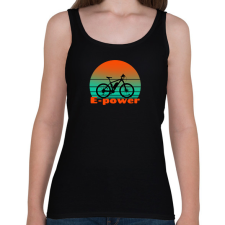 PRINTFASHION E-power - Női atléta - Fekete női trikó
