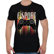 PRINTFASHION E-sport - Férfi póló - Fekete férfi póló