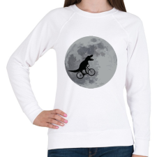 PRINTFASHION E.T.rex - Női pulóver - Fehér női pulóver, kardigán