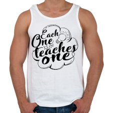 PRINTFASHION Each one..  - Férfi atléta - Fehér atléta, trikó