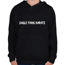 PRINTFASHION EAGLE FANG KARATE - Gyerek kapucnis pulóver - Fekete gyerek pulóver, kardigán