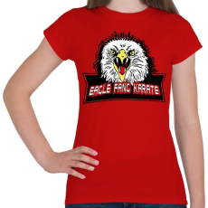 PRINTFASHION Eagle fang karate - Női póló - Piros