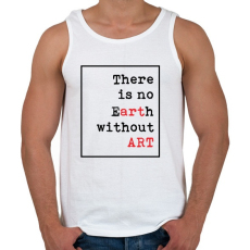 PRINTFASHION eARTh - Férfi atléta - Fehér