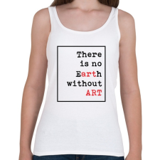 PRINTFASHION eARTh - Női atléta - Fehér női trikó
