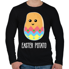 PRINTFASHION Easter potato - Férfi hosszú ujjú póló - Fekete férfi póló