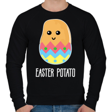 PRINTFASHION Easter potato - Férfi pulóver - Fekete