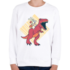 PRINTFASHION Easter rabbit - Gyerek pulóver - Fehér gyerek pulóver, kardigán