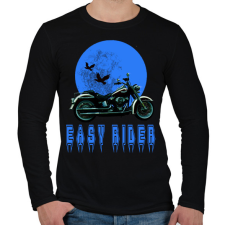 PRINTFASHION easy rider - Férfi hosszú ujjú póló - Fekete férfi póló