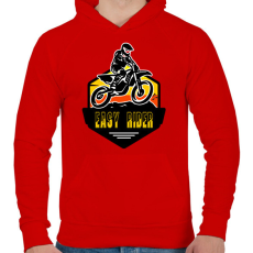PRINTFASHION easy rider - Férfi kapucnis pulóver - Piros