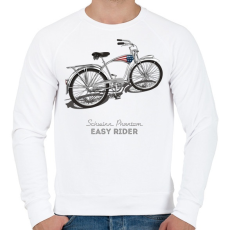 PRINTFASHION Easy Rider - Férfi pulóver - Fehér