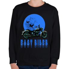 PRINTFASHION easy rider - Gyerek pulóver - Fekete
