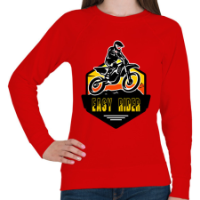 PRINTFASHION easy rider - Női pulóver - Piros női pulóver, kardigán