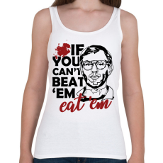 PRINTFASHION Eat 'em - Női atléta - Fehér