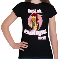 PRINTFASHION EAT - Női póló - Fekete női póló