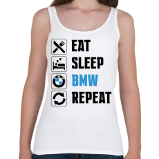 PRINTFASHION Eat Sleep Bmw - Női atléta - Fehér