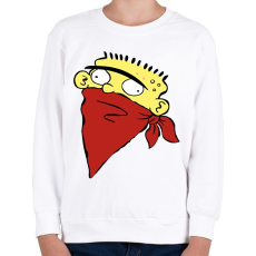 PRINTFASHION Ed Gangsta - Gyerek pulóver - Fehér