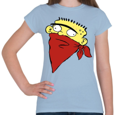 PRINTFASHION Ed Gangsta - Női póló - Világoskék női póló