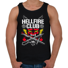 PRINTFASHION Eddie Munson Hellfire Club - Férfi atléta - Fekete