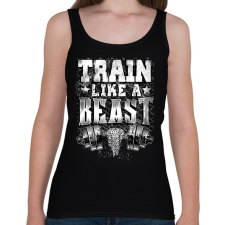 PRINTFASHION Eddz mint egy vadállat! - Női atléta - Fekete női trikó