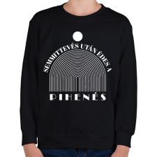 PRINTFASHION Édes a pihenés - Gyerek pulóver - Fekete gyerek pulóver, kardigán