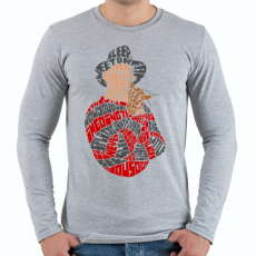 PRINTFASHION Édes álom - Férfi hosszú ujjú póló - Sport szürke