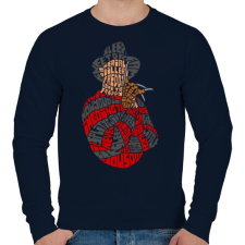 PRINTFASHION Édes álom - Férfi pulóver - Sötétkék férfi pulóver, kardigán
