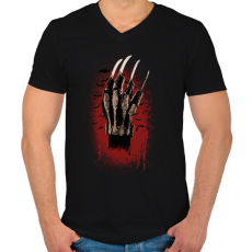 PRINTFASHION Édes álom - Férfi V-nyakú póló - Fekete