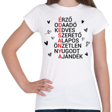 PRINTFASHION ÉDESANYA - Női póló - Fehér női póló