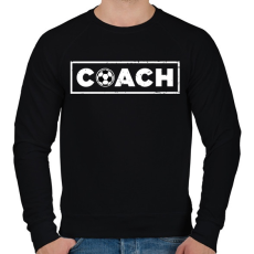 PRINTFASHION Edző - Férfi pulóver - Fekete