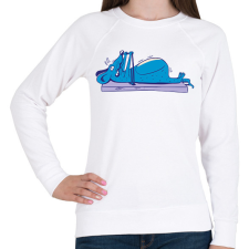 PRINTFASHION Egér edzés - Női pulóver - Fehér női pulóver, kardigán