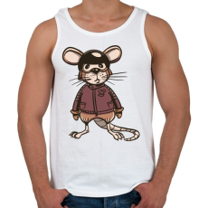 PRINTFASHION Egér - Férfi atléta - Fehér