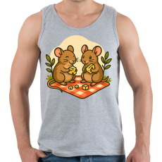 PRINTFASHION Egér piknik - Férfi atléta - Sport szürke