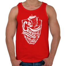 PRINTFASHION Egészségedre - Férfi atléta - Piros