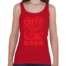 PRINTFASHION Égető sebesség - Női atléta - Cseresznyepiros