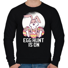 PRINTFASHION Egghunter - Férfi pulóver - Fekete férfi pulóver, kardigán