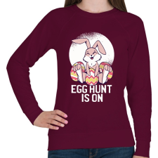 PRINTFASHION Egghunter - Női pulóver - Bordó női pulóver, kardigán